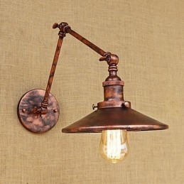 Rustikale Lodge Country Retro Galvanisierte Funktion für Mini-Stil Schwenkarm Umgebungslicht