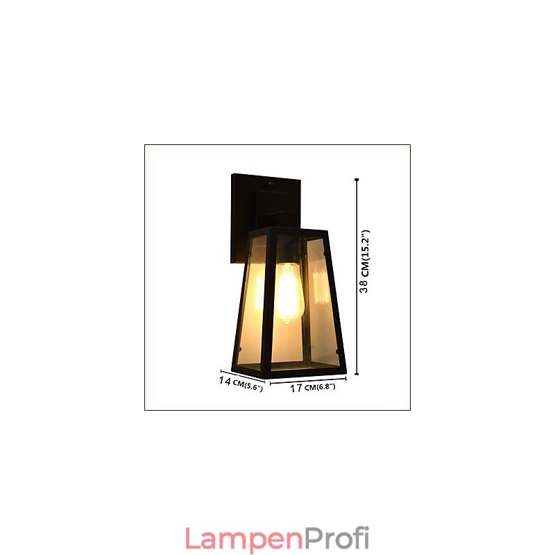 Wandleuchte Wandleuchten Wand Eisen Wandlampe dumm schwarz Lichtschwert Lampe an der Wand