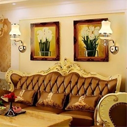 Moderne zeitgenössische galvanisierte Funktion für Kristall-Mini-Stil Augenschutz Umgebungslicht Wandleuchten