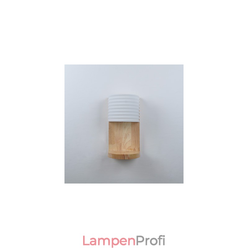 Einfache Wandlampe, Nachttischlampe mit Glasschirm und Massivholz für Schlafzimmer, Kommode, Wohnzimmer, Babyzimmer, Studentenwohnheim, Couchtisch, Bücherregal