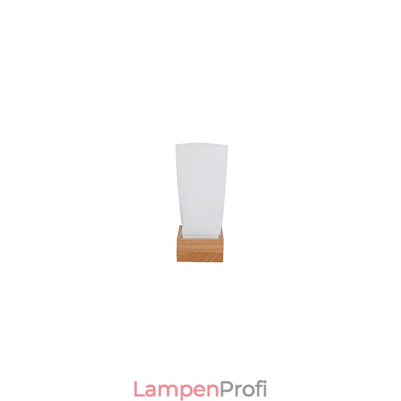 Einfache Wandlampe, Nachttischlampe mit Glasschirm und Massivholz für Schlafzimmer, Kommode, Wohnzimmer, Babyzimmer, Studentenwohnheim, Couchtisch, Bücherregal