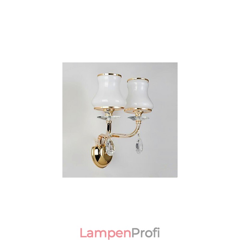 Moderne, zeitgenössische galvanisierte Funktion für Augenschutz-Wandleuchten im Kristall-Mini-Stil