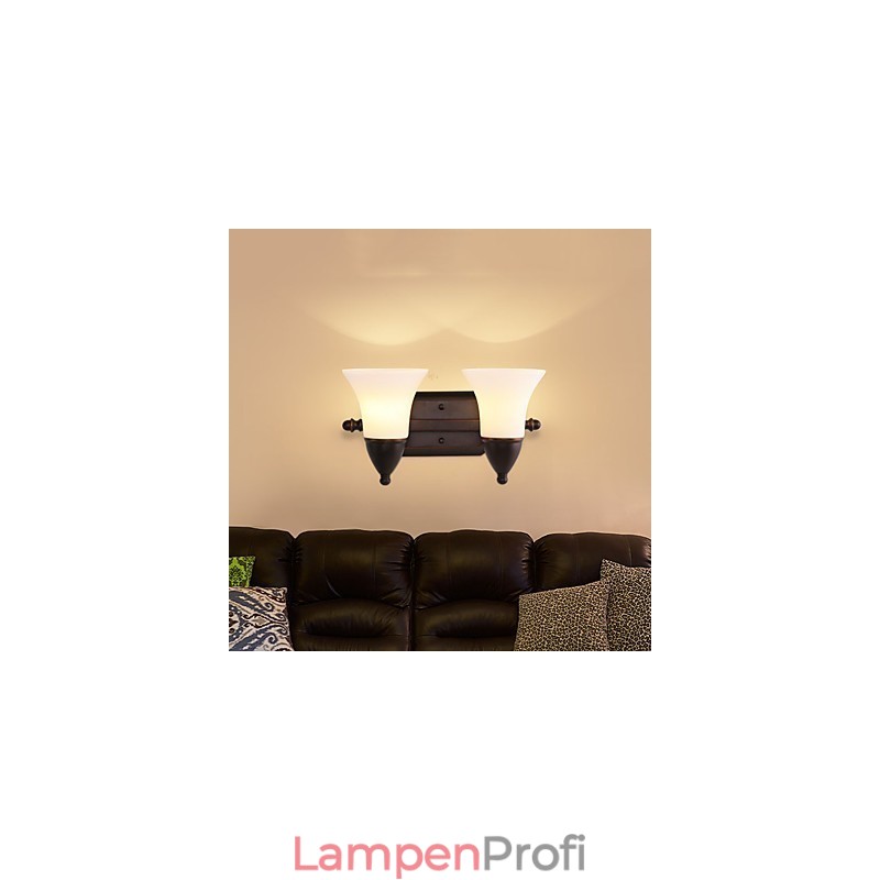 Rustic Lodge Wandleuchter mit schwarzem Oxid-Finish, Funktion zum Schutz der Augen, Umgebungslicht