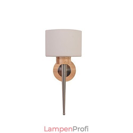 Einfache Wandlampe, Nachttischlampe mit Glasschirm und Massivholz für Schlafzimmer, Kommode, Wohnzimmer, Babyzimmer