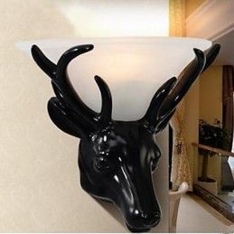 Moderne und vertraglich Hirschkopf Wandleuchte Mode kreative Wohnzimmer Schlafzimmer Wandleuchte
