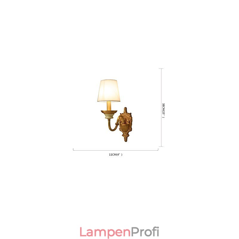 Einfaches Landhaus, traditionelles klassisches Messing-Feature für Wandleuchten im Mini-Stil, Uplight-Wandleuchter
