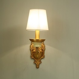 Einfaches Landhaus, traditionelles klassisches Messing-Feature für Wandleuchten im Mini-Stil, Uplight-Wandleuchter