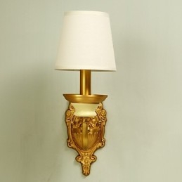 Einfaches Landhaus, traditionelles klassisches Messing-Feature für Wandleuchten im Mini-Stil, Uplight-Wandleuchter