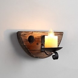 Rustikale Lodge-Malerei-Funktion für Mini-Stil Uplight Wandleuchten Wandleuchte