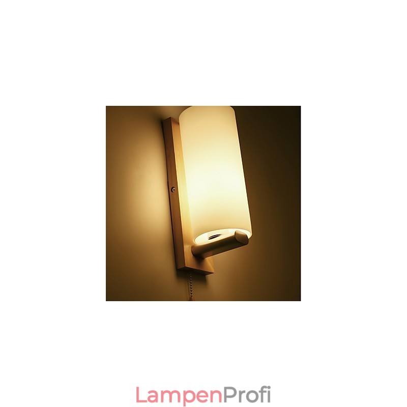 Neuartige ländliche Funktion für den Mini-Stil, Augenschutz, Umgebungslicht, Wandleuchten, Wandleuchte aus Holzscheit, Schlafzimmer, Nachttischlampe