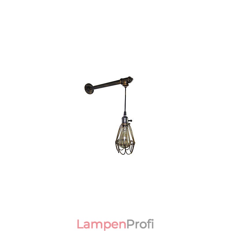 Loft vintage wandleuchte lampe restaurant cafe korridor bar Eisenkäfig wandleuchte industrie eisenrohr beleuchtung