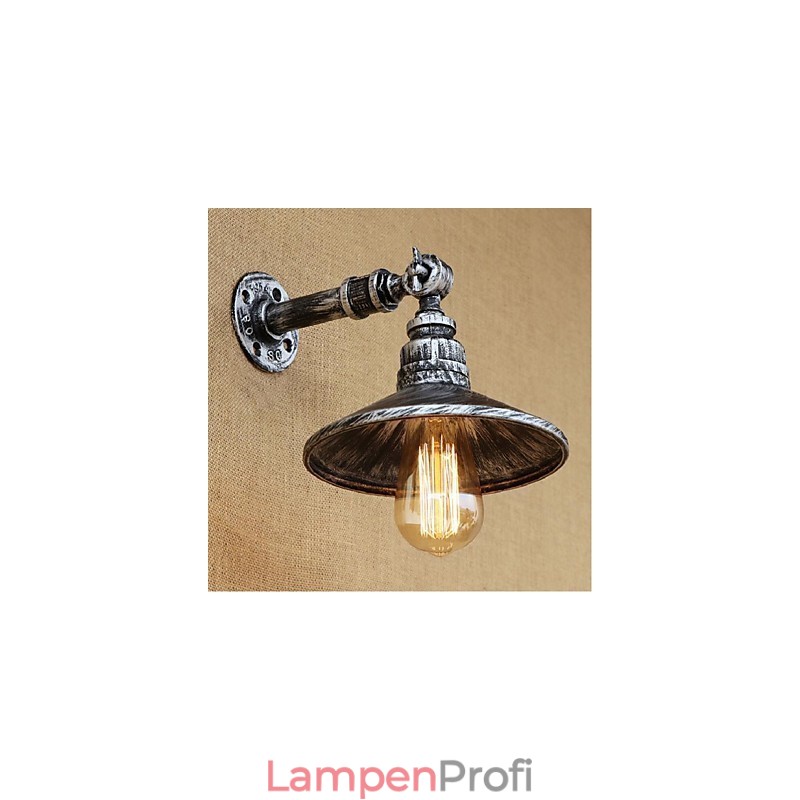 Industrieller Stil Nordische Wasserrohr Wandlampe Wandleuchte Silber