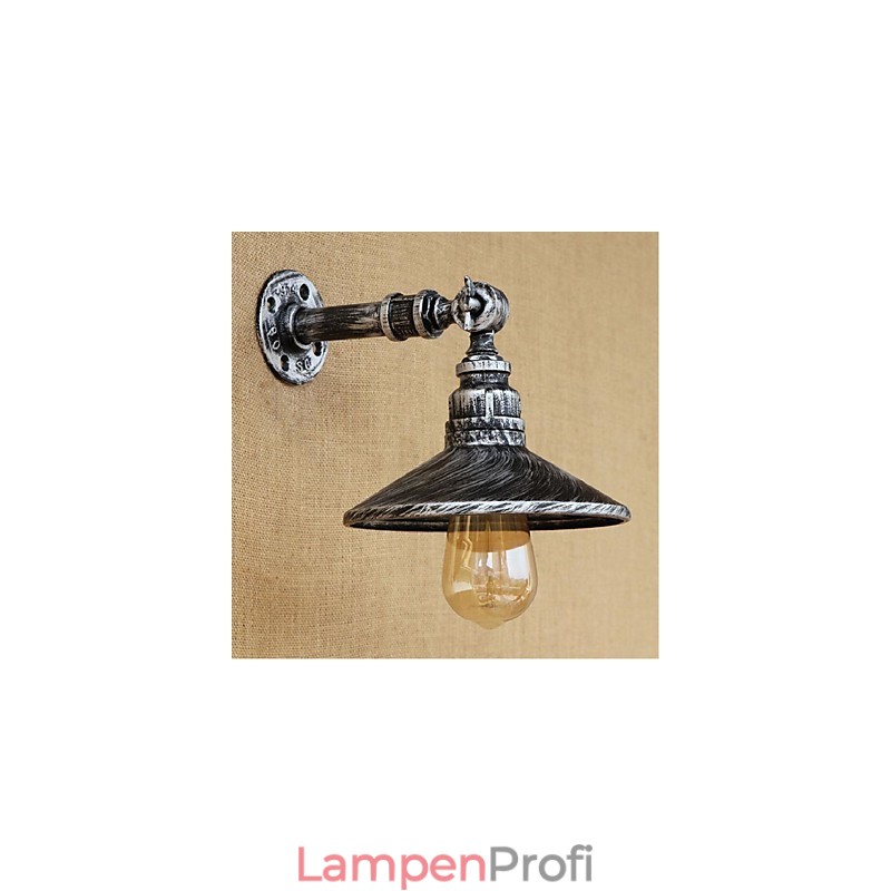 Industrieller Stil Nordische Wasserrohr Wandlampe Wandleuchte Silber