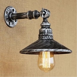 Industrieller Stil Nordische Wasserrohr Wandlampe Wandleuchte Silber