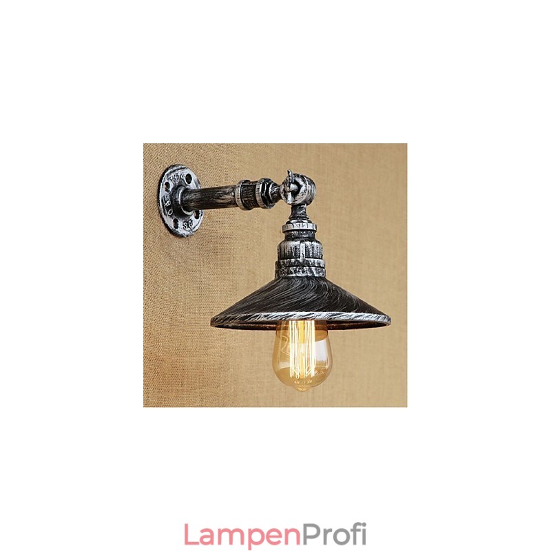 Industrieller Stil Nordische Wasserrohr Wandlampe Wandleuchte Silber