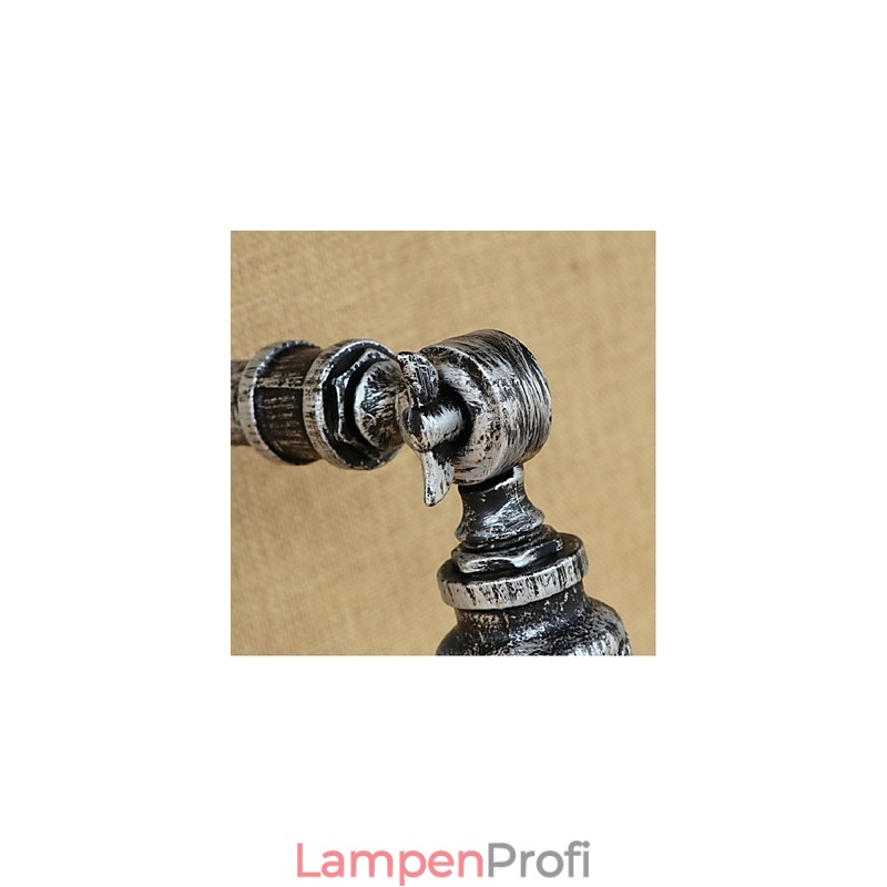 Industrieller Stil Nordische Wasserrohr Wandlampe Wandleuchte Silber