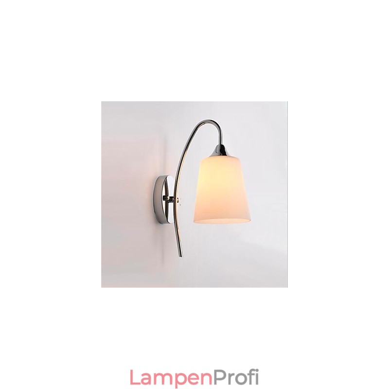 Moderne minimalistische Wandleuchte aus Glas für den Nachttisch im Hotelzimmer