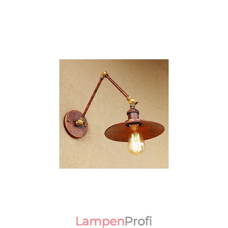 Langer Arm Halbrostig Industriell Retro Nostalgisch Versenkbare Klappwandleuchter Wandleuchte