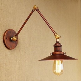 Langer Arm Halbrostig Industriell Retro Nostalgisch Versenkbare Klappwandleuchter Wandleuchte