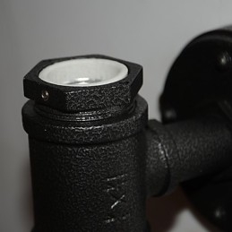 Traditionelles, klassisches, rustikales Lodge-Landhaus-Motiv, neuartiges Malmerkmal für Umgebungslicht im Mini-Stil.