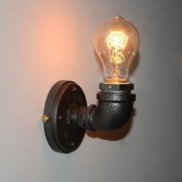 Einfache Retro Industrielle Eisen Rohr Dekorative wand lampe Wand Leuchte