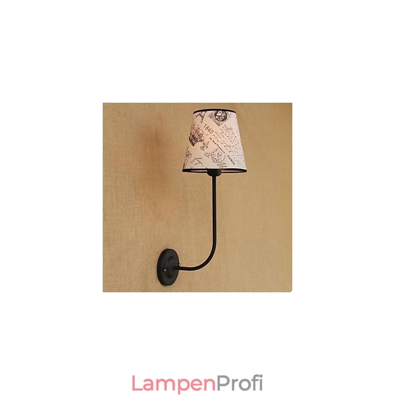 Moderne prägnante Mode Bar Restaurant nostalgische Frühstück Tuch Abdeckung Wandleuchte Schmiedeeisen Biegung