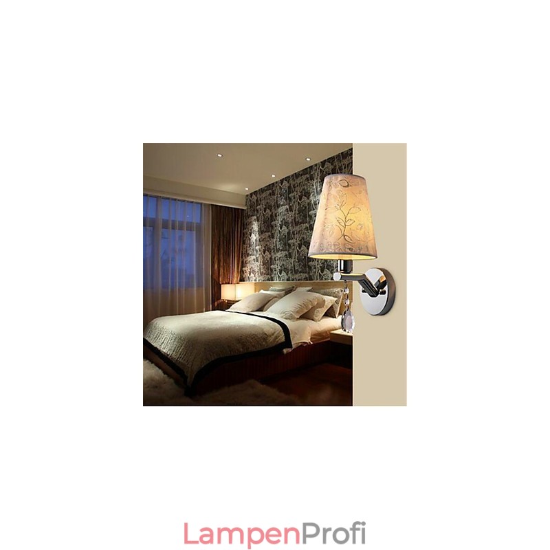 Moderne zeitgenössische Silber-Funktion für Kristall Ambient Light Wandleuchten Wandleuchte