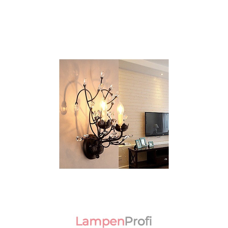 Modernes zeitgenössisches traditionelles klassisches rustikales Lodge-Landhaus-Malerei-Feature für Crystal Uplight