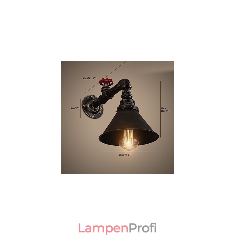 Wasserrohr Wandleuchten Retro Industriellen Stil Kreative Land Metall Restaurant Cafe Bars Stehtisch Wandleuchten