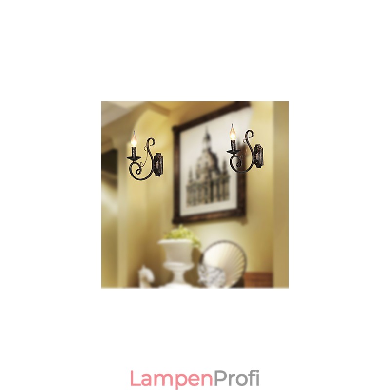 Mini Retro Wand Lampe Flur Metall Kerze Form Wand Lampe Beleuchtung