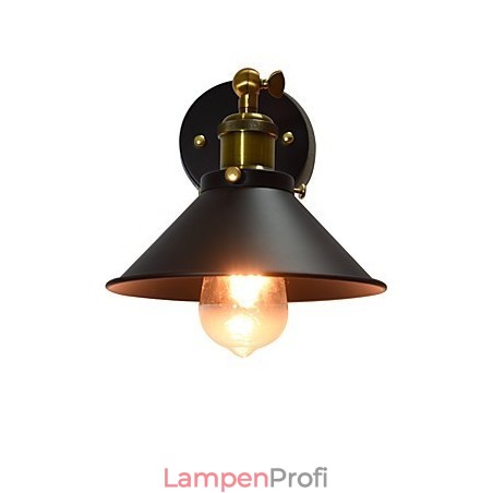 Wandleuchte aus Eisen mit einfacher Wandfarbe