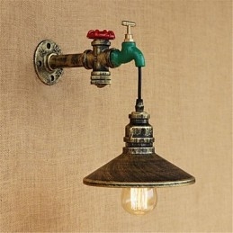 Country-Neuheit Retro-Malerei-Funktion für Mini-Stil Umgebungslicht Wandleuchten Wandleuchte