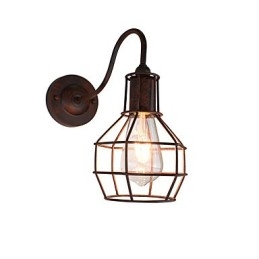 Wandleuchte Wandleuchter Wand Rostfarben Retro Wandlampe