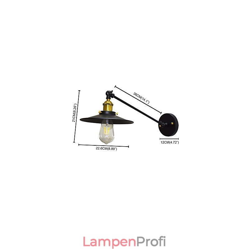 Buzz Wand Eisen Wandlampe Dumme schwarze Lichtschwertlampe an der Wand