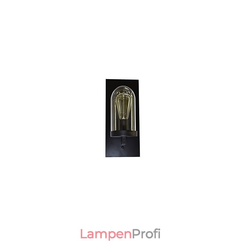 Wandleuchte aus lackiertem Stahl, dumme schwarze amerikanische Kaffeedekoration, Retro-Wandleuchte, Lichtschwertlampe an der Wand