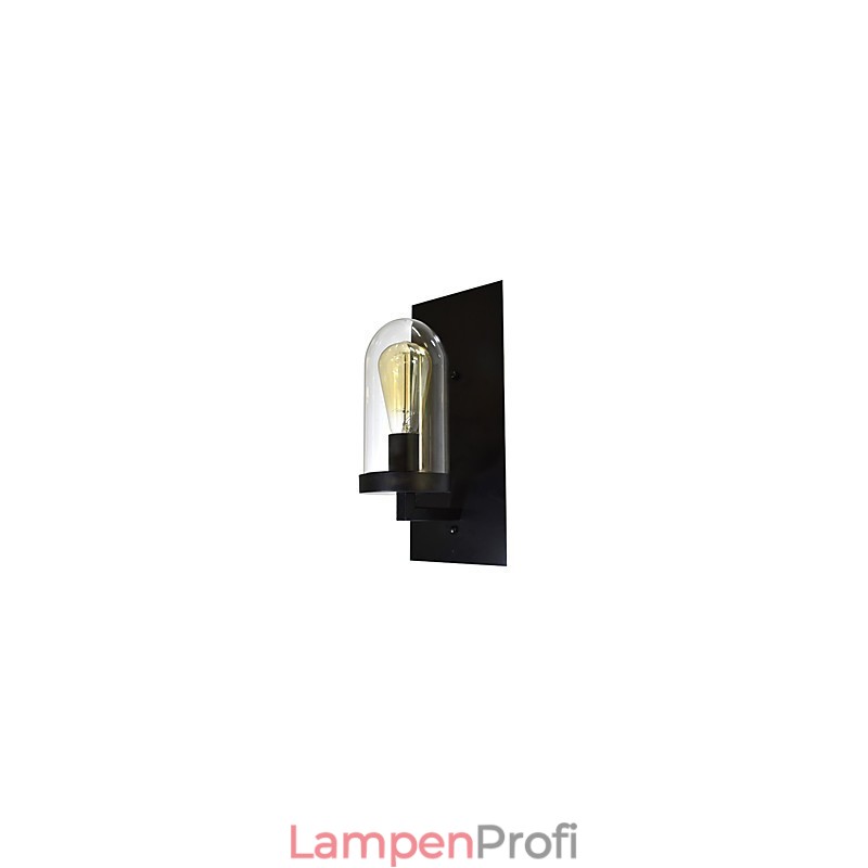Wandleuchte aus lackiertem Stahl, dumme schwarze amerikanische Kaffeedekoration, Retro-Wandleuchte, Lichtschwertlampe an der Wand