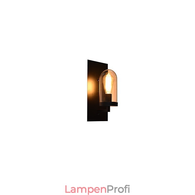 Wandleuchte aus lackiertem Stahl, dumme schwarze amerikanische Kaffeedekoration, Retro-Wandleuchte, Lichtschwertlampe an der Wand