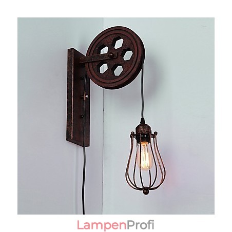 Industrielle Retro Eisen Wandleuchte Kreative Persönlichkeit Lift Pully Wandleuchte Industrielle Retro Eisen Wandleuchte Kreative Persönlichkeit Lift Pully Wandleuchte