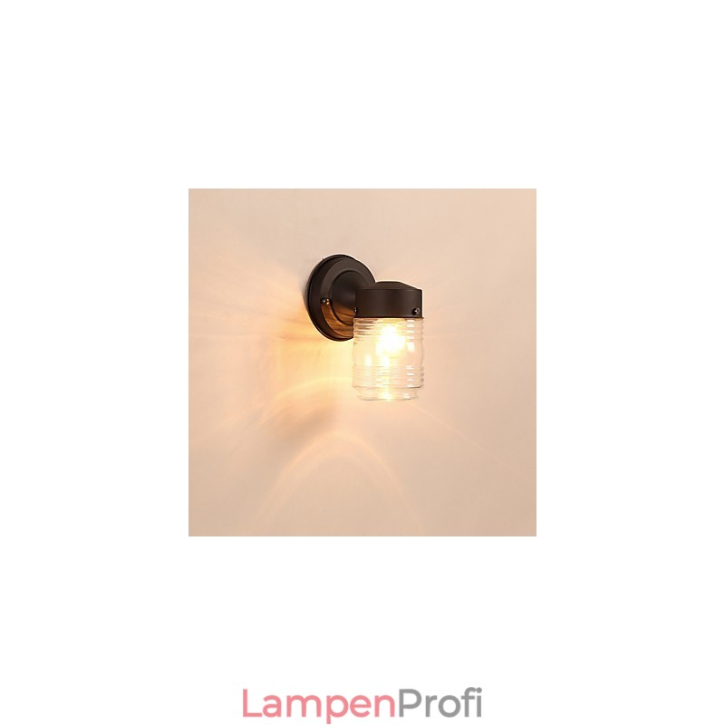 Wandleuchte, modernes zeitgenössisches Schwarzoxid-Finish, Funktion für Wandleuchten im Mini-Stil mit Umgebungslicht