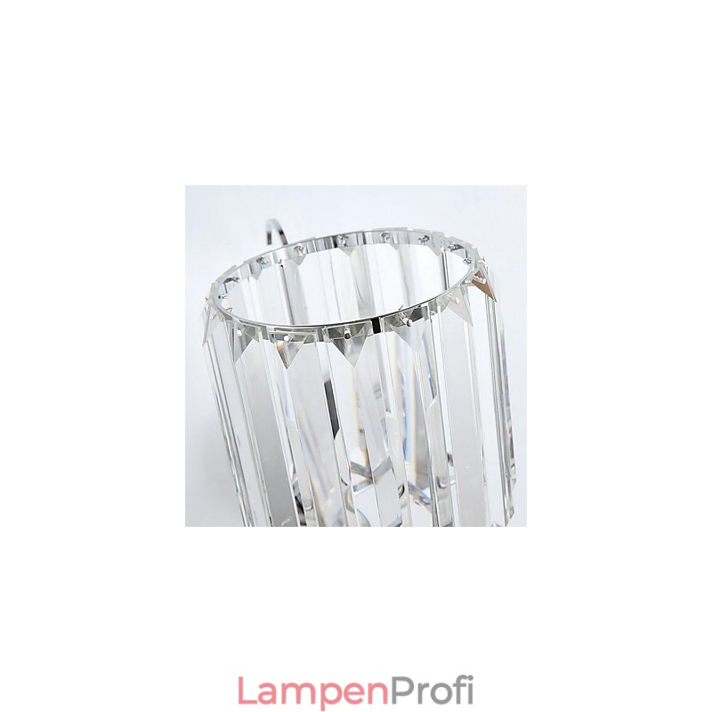 Moderne zeitgenössische galvanisierte Kristall-Wandleuchter mit Uplight-Funktion