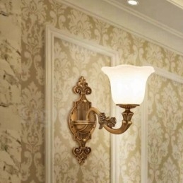 Einzellicht Traditionelles Klassisches Wohnzimmer Esszimmer Schlafzimmer Metall Luxus Wandleuchten für den Innenbereich