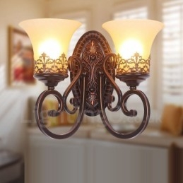 Rustikale Lodge Wohnzimmer Esszimmer Bett Zimmer Metall Indoor Wandleuchten