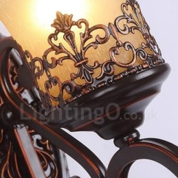 Rustikale Lodge Wohnzimmer Esszimmer Bett Zimmer Metall Indoor Wandleuchten