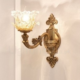 Einzellicht Traditionelles Klassisches Wohnzimmer Esszimmer Schlafzimmer Metall Luxus Wandleuchten für den Innenbereich