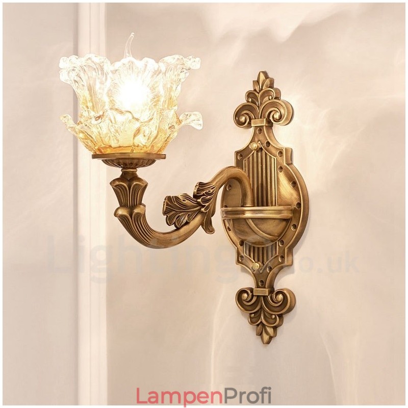 Einzellicht Traditionelles Klassisches Wohnzimmer Esszimmer Schlafzimmer Metall Luxus Wandleuchten für den Innenbereich