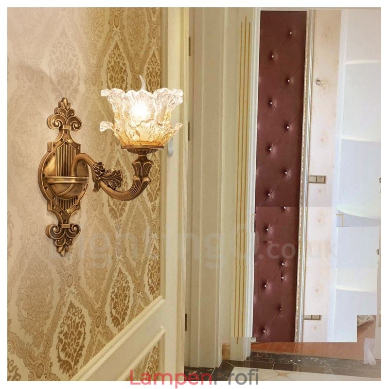 Einzellicht Traditionelles Klassisches Wohnzimmer Esszimmer Schlafzimmer Metall Luxus Wandleuchten für den Innenbereich