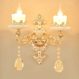 2 Licht Traditionelle Klassische Wohnzimmer Esszimmer Bett Zimmer Metall Innen Wandleuchten