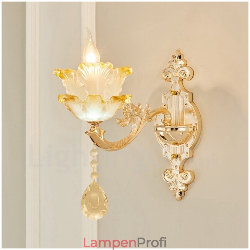 Einzellicht Traditionelles Klassisches Wohnzimmer Esszimmer Schlafzimmer Metall Luxus Wandleuchten für den Innenbereich