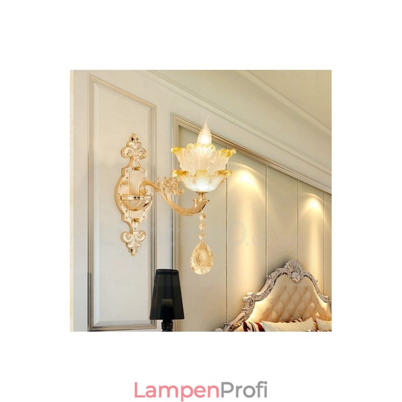 Einzellicht Traditionelles Klassisches Wohnzimmer Esszimmer Schlafzimmer Metall Luxus Wandleuchten für den Innenbereich