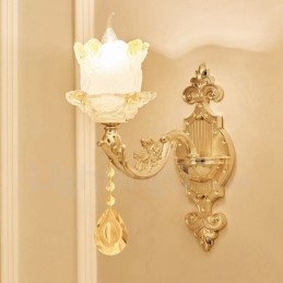 Einzellicht Traditionelles Klassisches Wohnzimmer Esszimmer Schlafzimmer Metall Luxus Wandleuchten für den Innenbereich